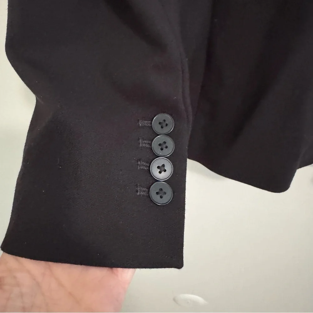 Express Black Button Blazer
